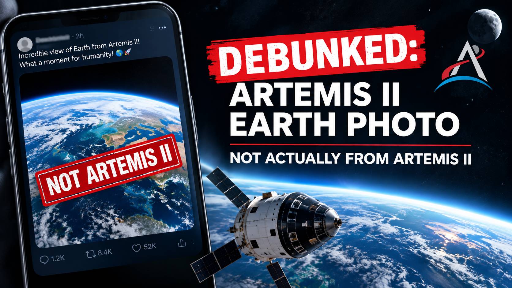 Debunked: NASA's Artemis II Earth Photo That Wasn't Actually From Artemis II
